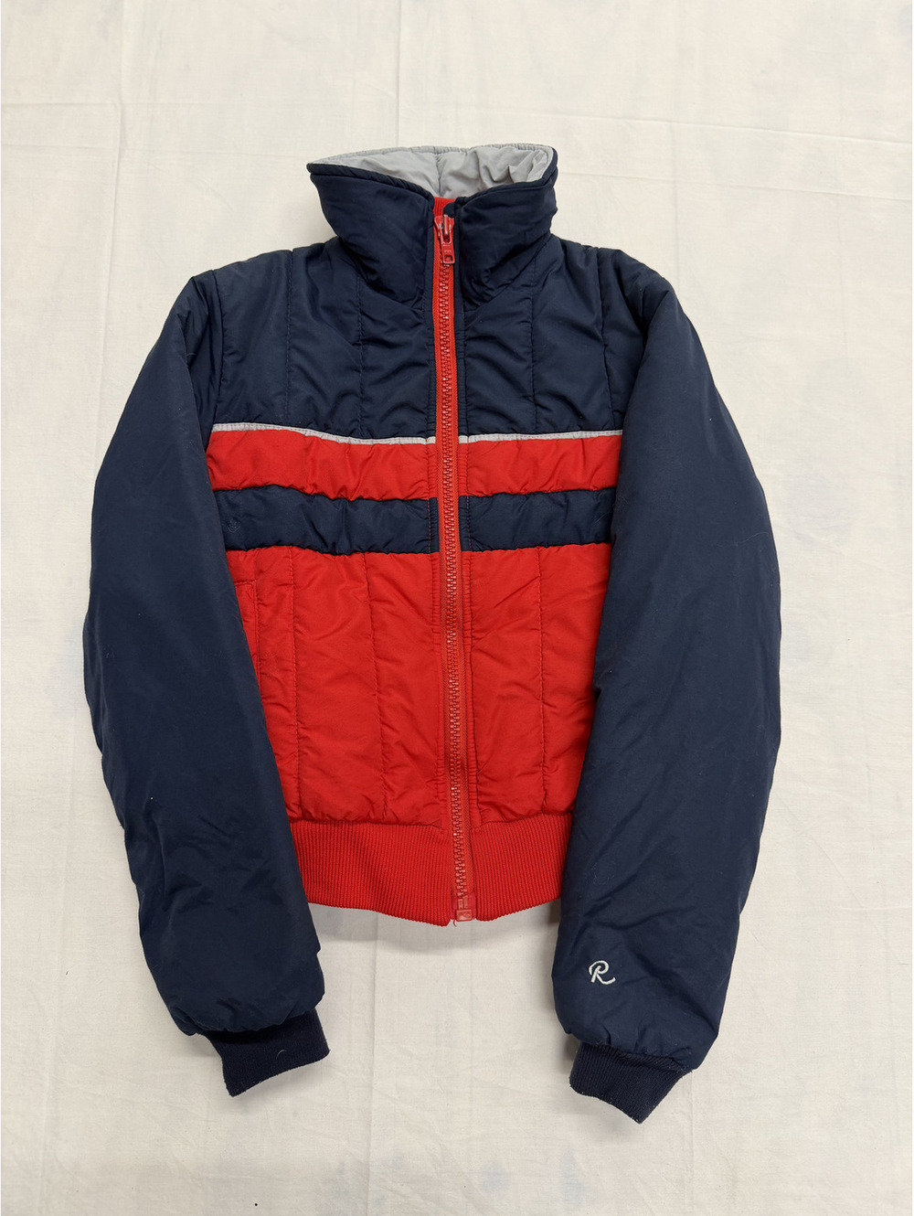 Roffe Skiwear USA Vintage Colorblock Puffer Jacket Boys